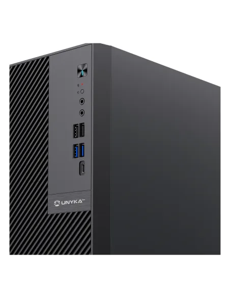 UNYKAch Caja Ordenador NUMEN UK5015 Micro ATX 15 Litros con 5 Puertos USB
