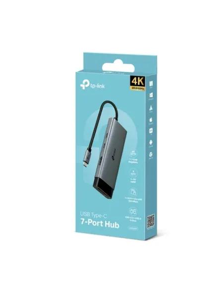 TP-Link UH7020C hub de interfaz USB 3.2 Gen 1 (3.1 Gen 1) Type-C 5000 Mbit s