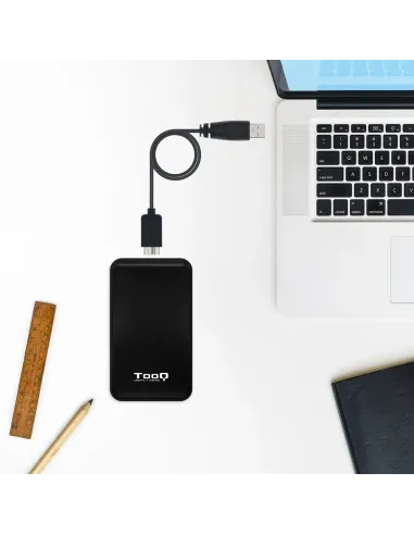 TooQ Caja externa para discos duros 2.5" SATA I II III a USB 3.1 Gen1 con UASP