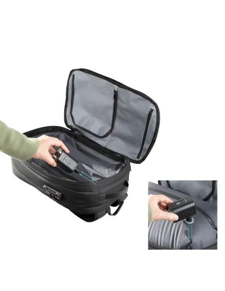 TooQ Mochila de viaje con sistema de compresión al vacío y bomba de aire