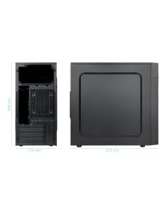TooQ Caja Minitorre Micro-ATX “ISOBOX ULTRA”, Negra 2