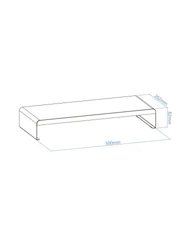 TooQ TQMR0121 soporte para monitor Escritorio Negro