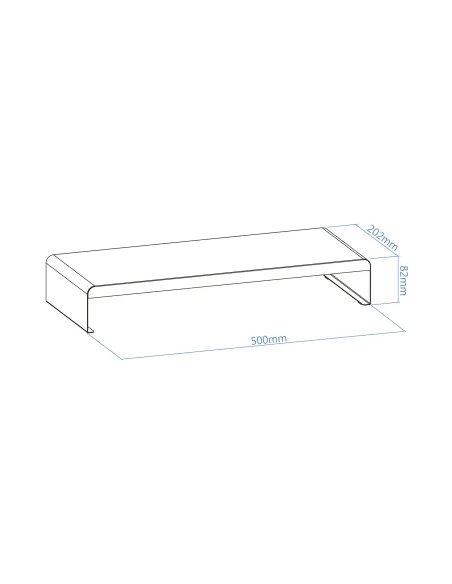 TooQ TQMR0121 soporte para monitor Escritorio Negro