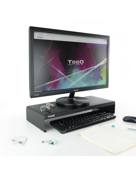 TooQ TQMR0121 soporte para monitor Escritorio Negro