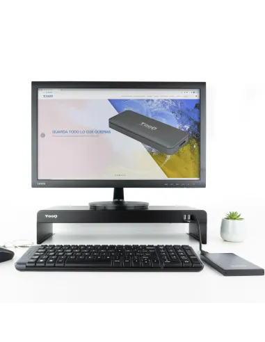 TooQ TQMR0124 soporte para monitor Escritorio Negro