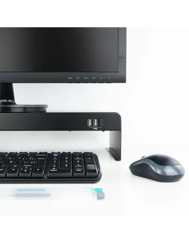 TooQ TQMR0124 soporte para monitor Escritorio Negro