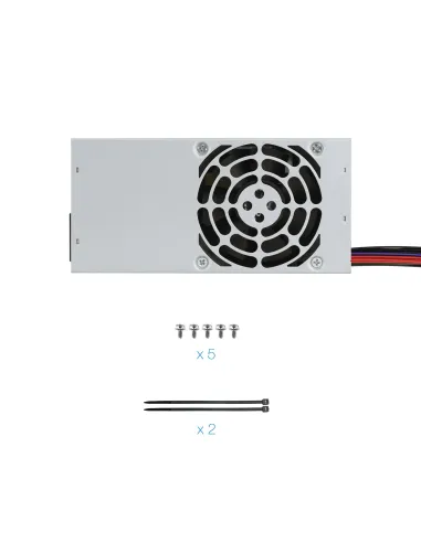 TooQ Ecopower II TFX OEM unidad de fuente de alimentación 500 W 20+4 pin ATX Plata