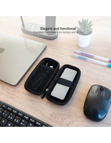 TooQ Estuche Protector para Caja Externa M2, Negro