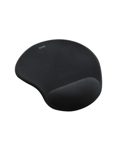 TooQ Alfombrilla para ratón ergonómica con reposamuñecas de gel, Negro