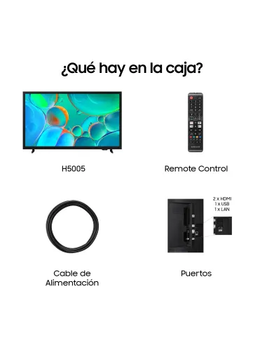 Samsung TV 32" HD H5000 Smart TV (2025)