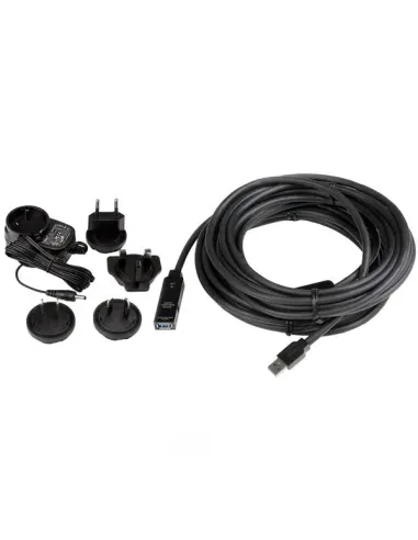 StarTech.com Cable Extensor Alargador USB 3.0 SuperSpeed Activo de 10m - USB A Macho a Hembra - Negro