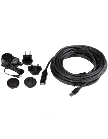 StarTech.com Cable Extensor Alargador USB 3.0 SuperSpeed Activo de 10m - USB A Macho a Hembra - Negro