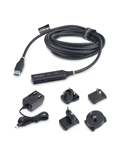 StarTech.com Cable Extensor Alargador USB 3.0 SuperSpeed Activo de 10m - USB A Macho a Hembra - Negro
