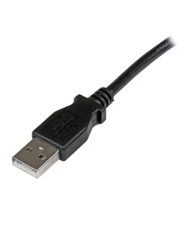 StarTech.com Cable Adaptador USB 3m para Impresora Acodado - 1x USB A Macho - 1x USB B Macho en Ángulo Izquierdo