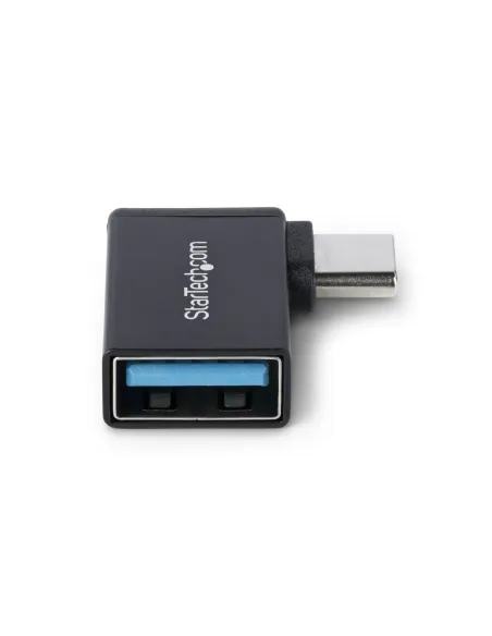 StarTech.com Adaptador Acodado USB-C a USB-A - USB Tipo C - Conversor Compacto USB Tipo C Macho a USB Hembra - Carcasa de Metal