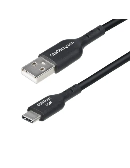 StarTech.com Cable Cargador USB-A a USB-C de 3m - Cable Adaptador USB-A a USB Tipo C - 3A - Cable de Carga y Sincronización -