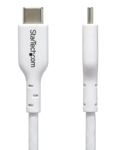 StarTech.com Cable de Carga USB-C Blanco de 1m - Cable UCB Tipo C de Carga para Ordenador Portátil - PD de 60W 3A - Cable de