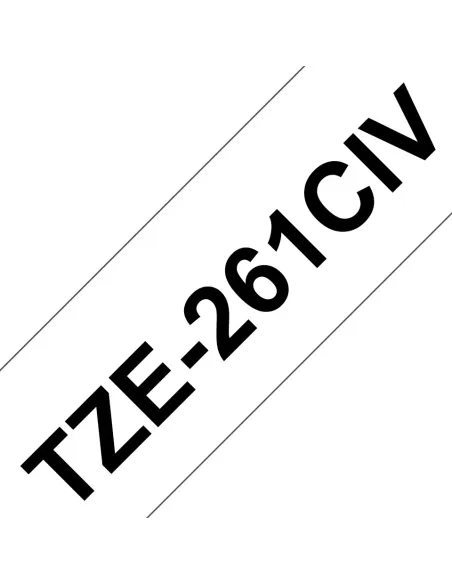 Brother TZE261CIV cinta para impresora de etiquetas Negro sobre blanco