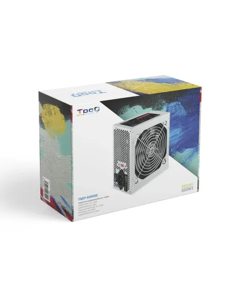 TooQ TQEP-500SSE unidad de fuente de alimentación 500 W 24-pin ATX ATX Plata
