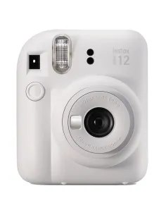 Camara fujifilm mini instax 12 flash -  autoexposicion -  blanco arcilla