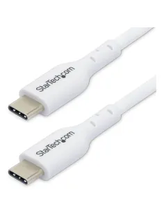StarTech.com Cable de Carga USB-C Blanco de 2m - Cable UCB Tipo C de Carga para Ordenador Portátil - PD de 60W 3A - Cable de