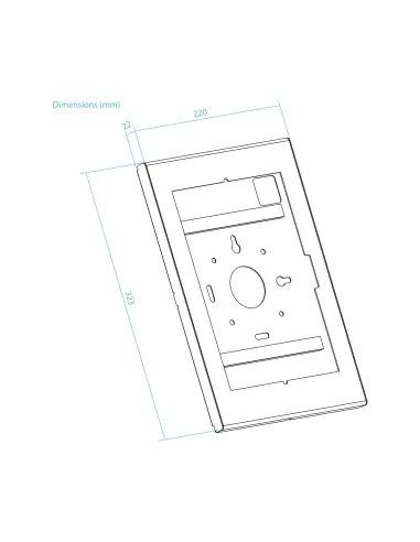 TooQ Marco Antirrobo para Tablets de 12,4” a 13”, Negro