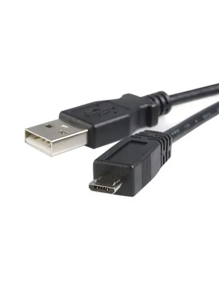 StarTech.com Cable Adaptador de 1m USB A Macho a Micro USB B Macho para Teléfono Móvil Carga y Datos - Negro