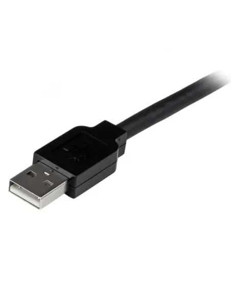 StarTech.com Cable 10m Extensión Alargador USB 2.0 Activo Amplificado - Macho a Hembra USB A - Negro