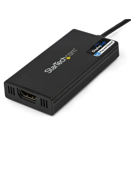 StarTech.com Adaptador Gráfico Externo USB 3.0 a HDMI - UltraHD 4K 30Hz - Certificado DisplayLink - Conversor USB-A a HDMI para