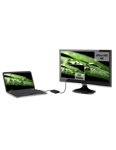 StarTech.com Adaptador Gráfico Externo USB 3.0 a HDMI - UltraHD 4K 30Hz - Certificado DisplayLink - Conversor USB-A a HDMI para