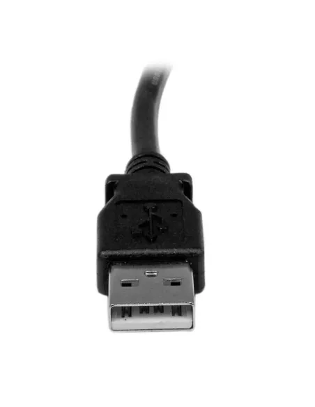 StarTech.com Cable Adaptador USB 2m para Impresora Acodado - 1x USB A Macho - 1x USB B Macho en Ángulo Izquierdo