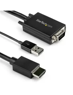StarTech.com Cable de 2m Adaptador VGA a HDMI - Alimentado por USB - 1080p