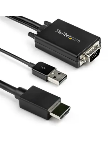 StarTech.com Cable de 2m Adaptador VGA a HDMI - Alimentado por USB - 1080p