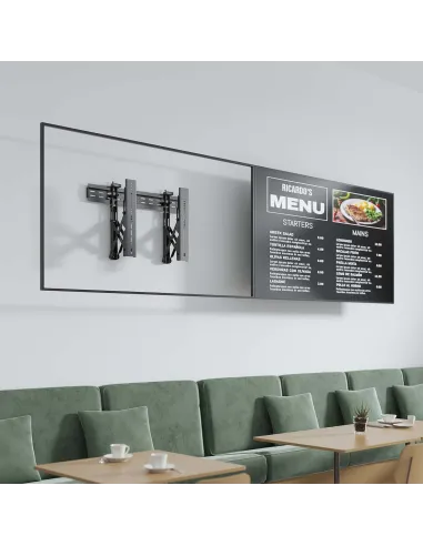 AISENS Soporte para Videowall Nivelable y Función Pop-Out para TV 45Kg de 37-70, Negro