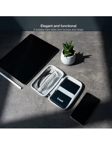 TooQ Estuche Protector para Caja Externa de 2.5”, Gris