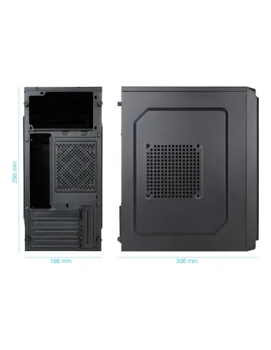 TooQ Caja Minitorre Micro-ATX “DODEKA ULTRA” Negra