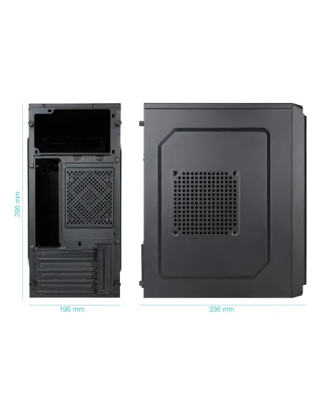 TooQ Caja Minitorre Micro-ATX “DODEKA ULTRA” Negra