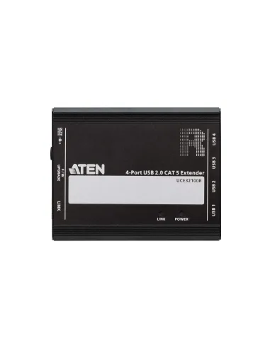 ATEN Extensor USB 2.0 por Cat 5 con hub de cuatro puertos (hasta 100 m)