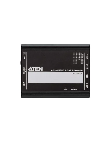 ATEN Extensor USB 2.0 por Cat 5 con hub de cuatro puertos (hasta 100 m)