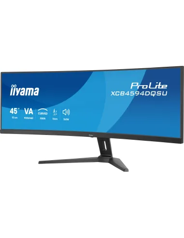 iiyama ProLite XCB4594DQSU-B1 pantalla para PC 113 cm (44.5") 5120 x 1440 Pixeles Dual QHD LED Negro