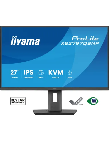 iiyama ProLite XB2797QSNP-B1 pantalla para PC 68,6 cm (27") 2560 x 1440 Pixeles Quad HD LCD Negro