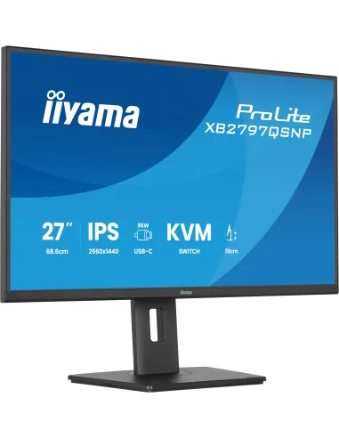 iiyama ProLite XB2797QSNP-B1 pantalla para PC 68,6 cm (27") 2560 x 1440 Pixeles Quad HD LCD Negro