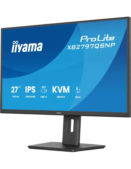 iiyama ProLite XB2797QSNP-B1 pantalla para PC 68,6 cm (27") 2560 x 1440 Pixeles Quad HD LCD Negro
