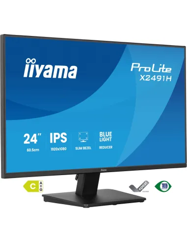 iiyama ProLite X2491H-B1 pantalla para PC 60,5 cm (23.8") 1920 x 1080 Pixeles Full HD LCD Negro