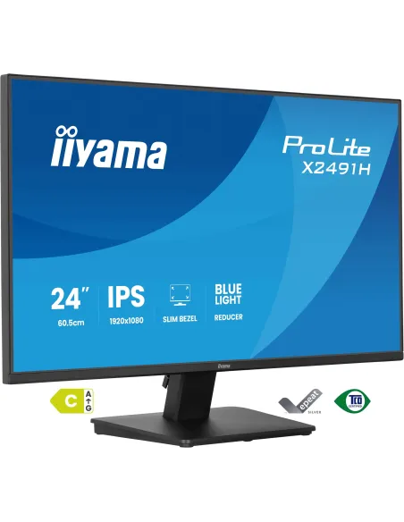 iiyama ProLite X2491H-B1 pantalla para PC 60,5 cm (23.8") 1920 x 1080 Pixeles Full HD LCD Negro