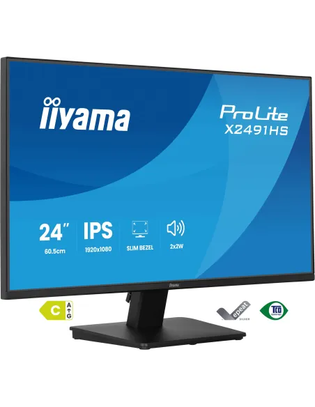 iiyama ProLite X2491HS-B1 pantalla para PC 60,5 cm (23.8") 1920 x 1080 Pixeles Full HD LCD Negro