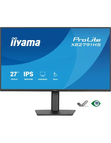 iiyama ProLite XB2791HS-B1 pantalla para PC 68,6 cm (27") 1920 x 1080 Pixeles Full HD LED Negro