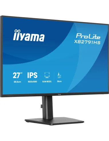 iiyama ProLite XB2791HS-B1 pantalla para PC 68,6 cm (27") 1920 x 1080 Pixeles Full HD LED Negro