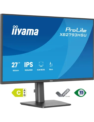 iiyama ProLite XB2793HSU-B1 pantalla para PC 68,6 cm (27") 1920 x 1080 Pixeles Full HD LED Negro