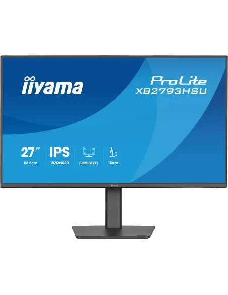 iiyama ProLite XB2793HSU-B1 pantalla para PC 68,6 cm (27") 1920 x 1080 Pixeles Full HD LED Negro